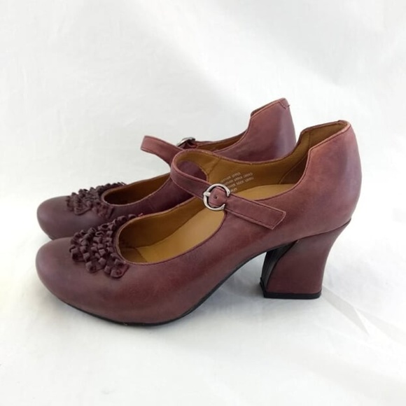 Earthies Shoes - Earthies 7B Heels Pumps Dancing Leather Merlot